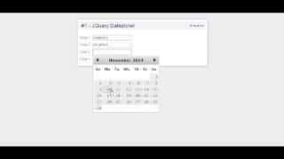 Programming Logic - #1 [Jquery Datepicker]