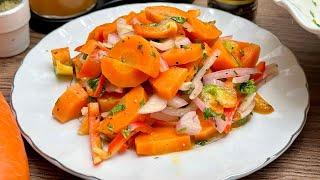 ️ “Ensalada Vibrante de Zanahoria y Pimentón ¡deliciosa y nutritiva!”