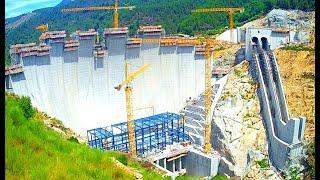 Huge Dam Construction Time lapse #dam #timelapse