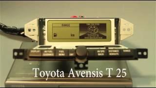 Toyota Avensis T25 Multi-Informationsdisplay Navigation / Reparatur / Meisterhand-Service