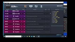 Zoom Guitar Lab software & Zoom G3n guitar effects processor.