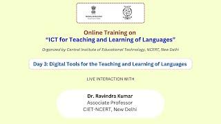 Day 3: Digital Tools for the Teaching and Learning of Languages