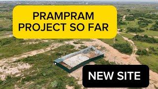 BUILDING IN GHANA|PRAMPRAM PROJECT UPDATE AERIAL SHOTS #buildinginghana #ghanahomes #construction