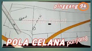 Tutorial pola celana panjang pria