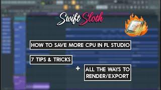How to save more CPU in FL Studio