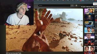 xQc Reacts to ARK Survival Ascended Trailer