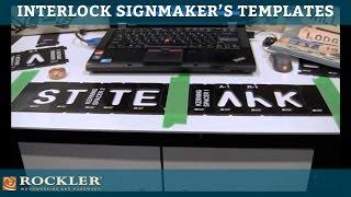 Rockler Interlock Signmaker's Templates-State Park Kit - AWFS 2013 Presented by Woodworker's Journal