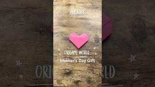 HOW TO MAKE ORIGAMI HEART GIFT FOR MOTHER’S DAY TUTORIAL | DIY PAPER HEART CRAFTING CELEBRATION ART