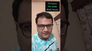 70 hours a Week My FOOT.... MY STRONG REPLY