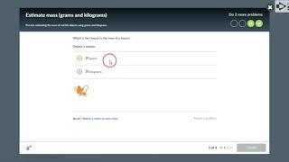 Estimate mass, grams and kilograms