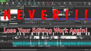 Save Your Video Editing Progress - VideoPad Video Editor Tutorial (English)