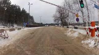 Entering to Pechory-Koidula border area (21.01.2012) [HD]