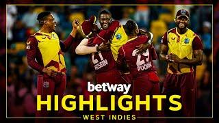 Highlights | West Indies v England | Holder Takes 4 Wickets in 4 Balls! | 5th Betway T20I