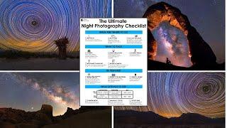 Night Photography for Beginners (Free Checklist Download)!!