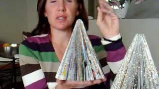 Christmas Craft - Magazine Christmas Tree