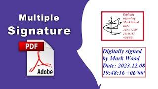 How to create multiple digital signatures in pdf (Prepare Form) using Adobe Acrobat Pro DC