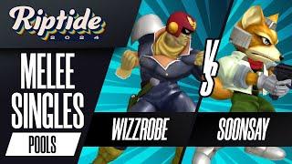 Wizzrobe (Captain Falcon) vs Soonsay (Fox) - Riptide 2024 - Melee Singles - R2 Pools