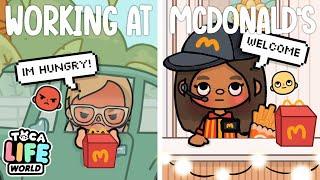 Working at MCDONALDS *I QUIT*  || *WITH VOICE * || Toca Life World Roleplay 