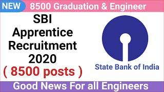 SBI Recruitment  for 8500 posts | SBI Apprentice for 8500 posts