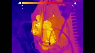 DC Akku Energie Messgerät und Wärmebilder vom Solar Laderegler - eflose #1419