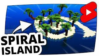 Small Spiral Island in Minecraft | #Shorts Timelapse