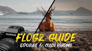 FUJIFILM X-S20 & X-H2S FLOG 2 Beginners GUIDE - Settings, Exposure and Color Grading