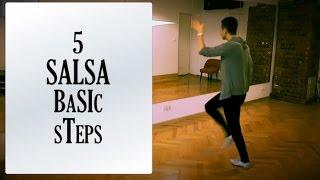 5 SALSA BASIC STEPS | Salsa Footwork Lesson #7