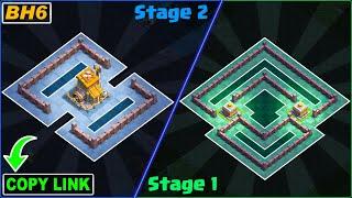New BEST! Builder Hall 6 (BH6) Base (2 Stage) COPY Link 2023 | Clash of Clans