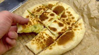 Potato Cheese Bread Baked in a Pan! No oven, no yeast, no eggs!