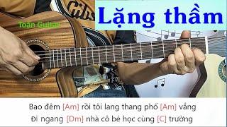 Hướng dẫn Guitar Bolero: Lặng thầm (Bao đêm rồi, tôi lang thang phố vắng) - Toản Guitar