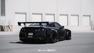 Murdered Out Rocket Bunny WIDEBODY GTR w/ Custom Race Fi EXHAUST X 80Eighty