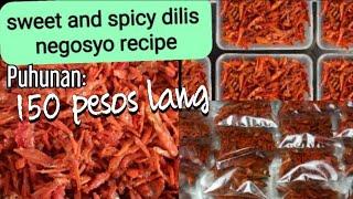 1/4 kilo = 55 packs | Sweet and Spicy Dilis negosyo| dried anchovy recipes