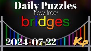 Flow Free Bridges - Daily Puzzles - 2024-07-22 - July 22nd 2024