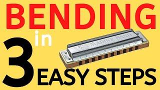 3 EASY Steps to Bending on Harmonica | Beginner Harmonica Lesson