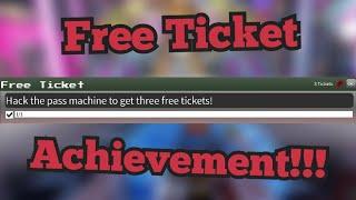 How to get the Free Ticket Achievement | The Pizzeria Roleplay: Remastered