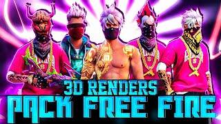 3d Renders Pack Free Fire | Rakesh K944