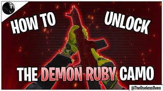 How To Unlock The New Demon Ruby Camo FAST! | Combat Master