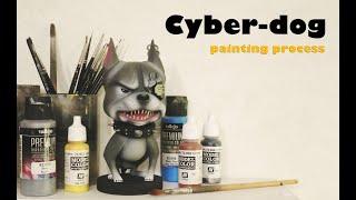 Cyberpunk 2077 | Bobblehead pitbull | Painting process