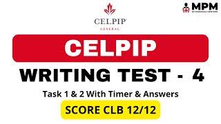 CELPIP Writing Mock Test - 4 (With Answers) | Celpip Writing Test Practice