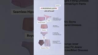 Underwear guide| What to wear under what outfit| Panties as per outfit