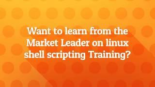 Best linux shell scripting Training in Bangalore | www.mytectra.com