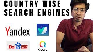 Country wise search engine #akshayjumde #searchengine #yandex #baidu #qwantbrowser #naver