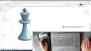Watch How 3Dconnexion devices Take Onshape to the Next Level and model a chess piece.