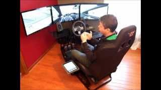 Volair Sim - Racing Cockpit Gaming Seat Chasssis with Logitech G27 Wheel