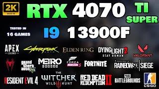 RTX 4070 Ti Super + i9 13900F : Test in 16 Games in 2024 | 1440p | All Settings Tested