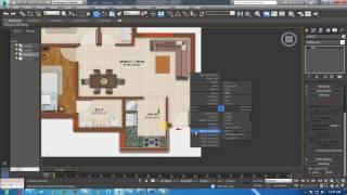 3ds Max Basic 3D Floor Plan Modeling | Wall Door Windows Tutorial