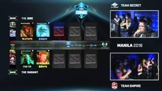 Dota 2 - Team Secret vs. Team Empire - Game 3 - ESL One Manila 2016 - Group B Decider Match