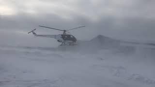 Hummingbird helicopter takeoff