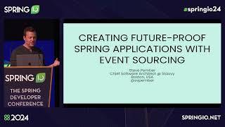 Creating Future-Proof Spring Applications with Event Sourcing by Steve Pember @ Spring I/O 2024