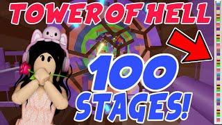 ROBLOX Tower of Hell COMPLETING A *100* STAGE TOWER!